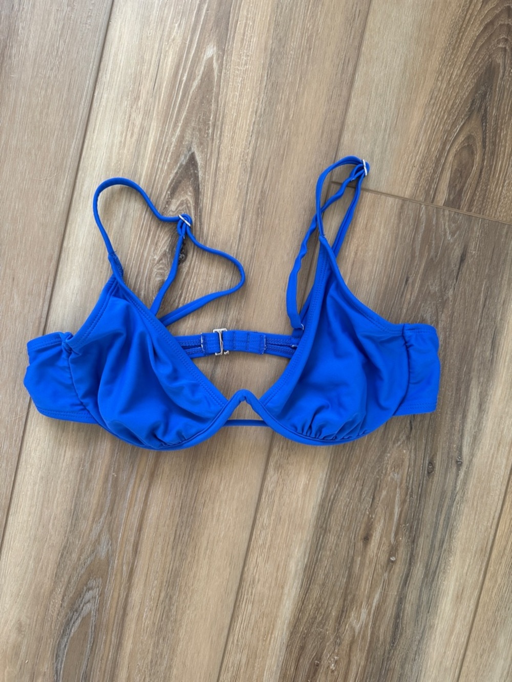 Electric Blue Underwire Bikini Top